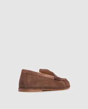 Stuart Weitzman Brown suede loafers SPENCER SO352