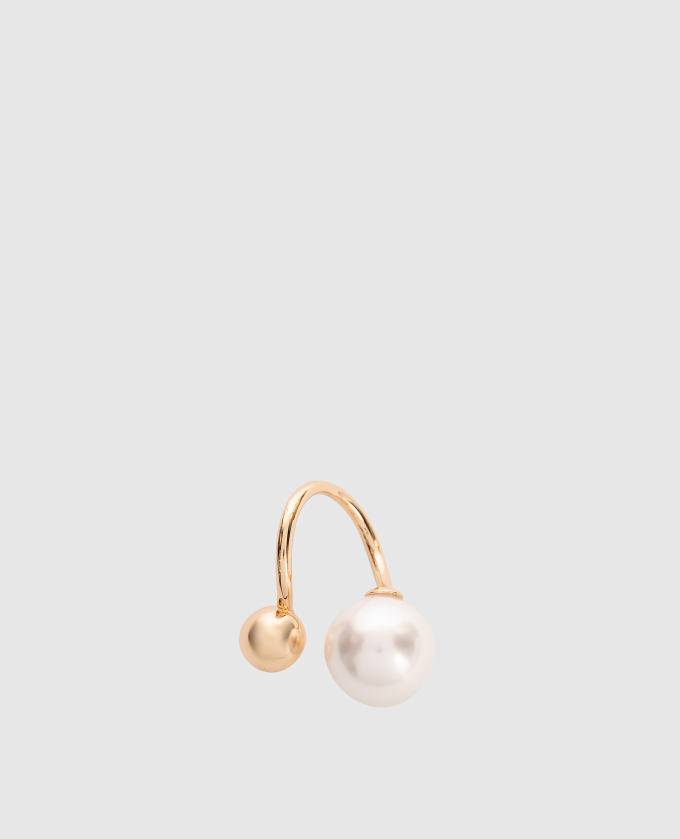 

Gold ring with a pearl-shaped bead Twinset, Golden
