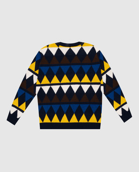 Dolce&Gabbana Children's patterned wool sweater L4KWE2JDVME26