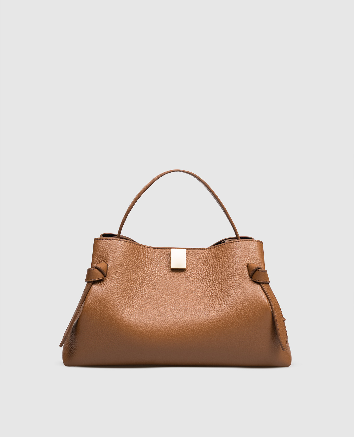 

Brown leather Gyoza bag YUZEFI