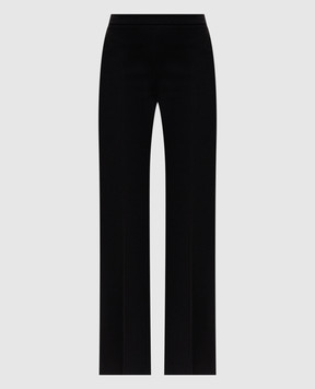 Twinset Black flared pants with textured logo 262TP2373