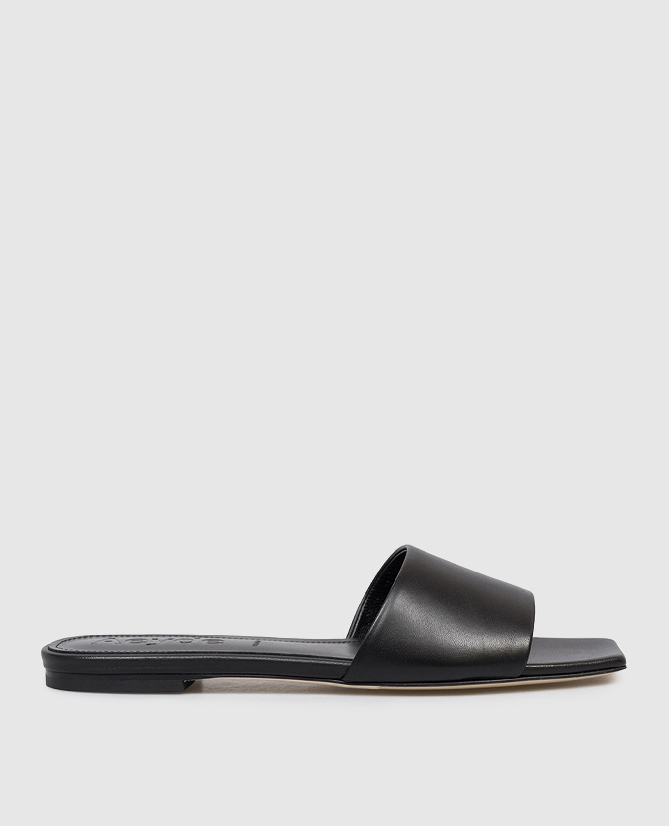 

Anna black leather flip-flops Aeyde