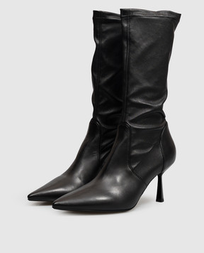 AGL ALLA black leather ankle boots ALLASTRETCH