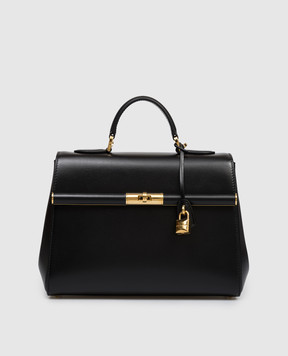 Dolce&Gabbana Marlene black leather satchel bag BB7932A3G19