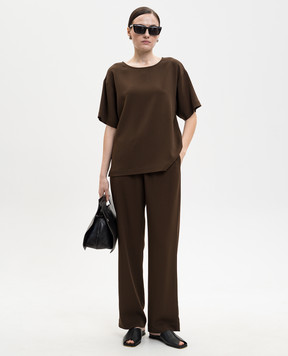 Asceno Talia brown top T035F25C323