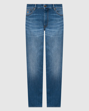 MooRER MILTON blue jeans with a worn effect MILTON919VINTAGE