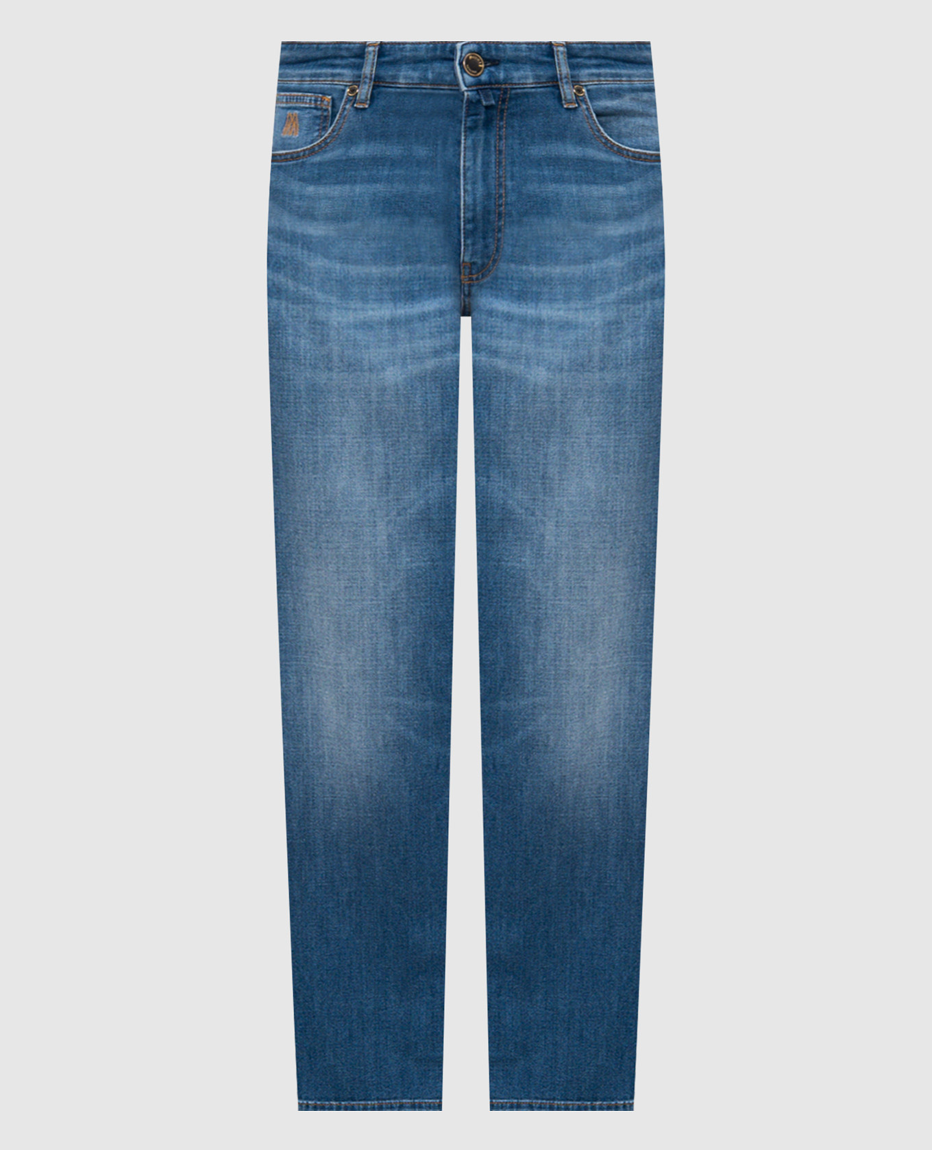 MILTON blue jeans with a worn effect MooRER