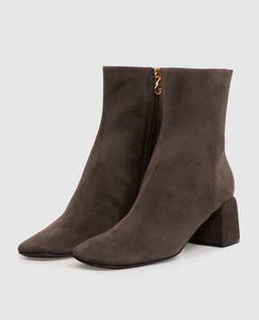Sergio Rossi Brown suede Convex ankle boots B17030MCAZ01
