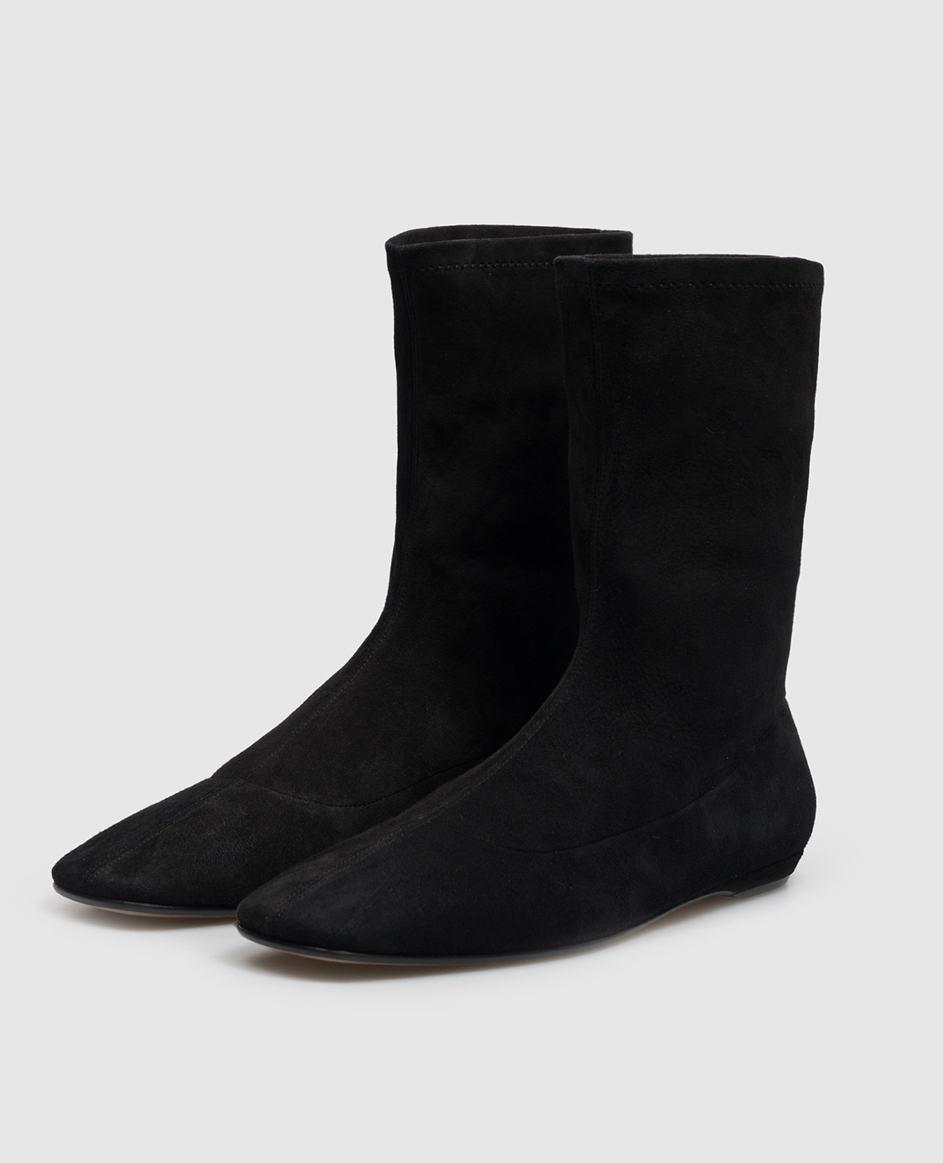 Cindy black suede boots The Row 2