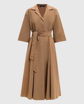 Max Mara Weekend Brown PADANA shirt dress with belt WKDPADANA