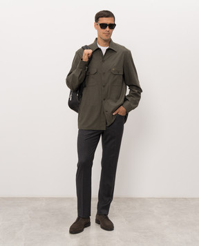Stefano Ricci Green cashmere shirt SP008452CEA01T