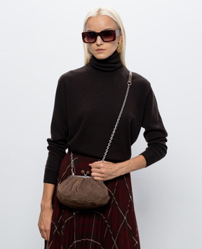 Max Mara Weekend Brown suede bag KAVALOIS WKAVALOIS