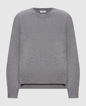 Peserico Gray sweater made of wool, silk and cashmere A99267F07K09283