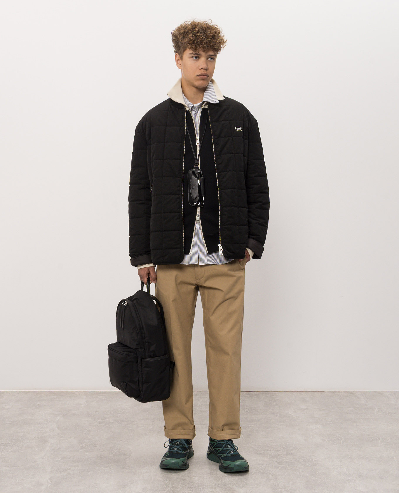 Beige pants Ami Paris 2