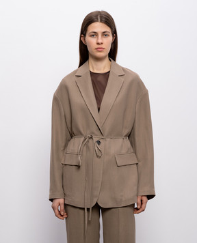 Brunello Cucinelli Brown jacket with linen MH1267591