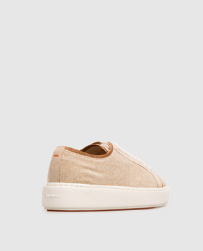 Santoni Beige combination sneakers WBCD61535BARTEOA