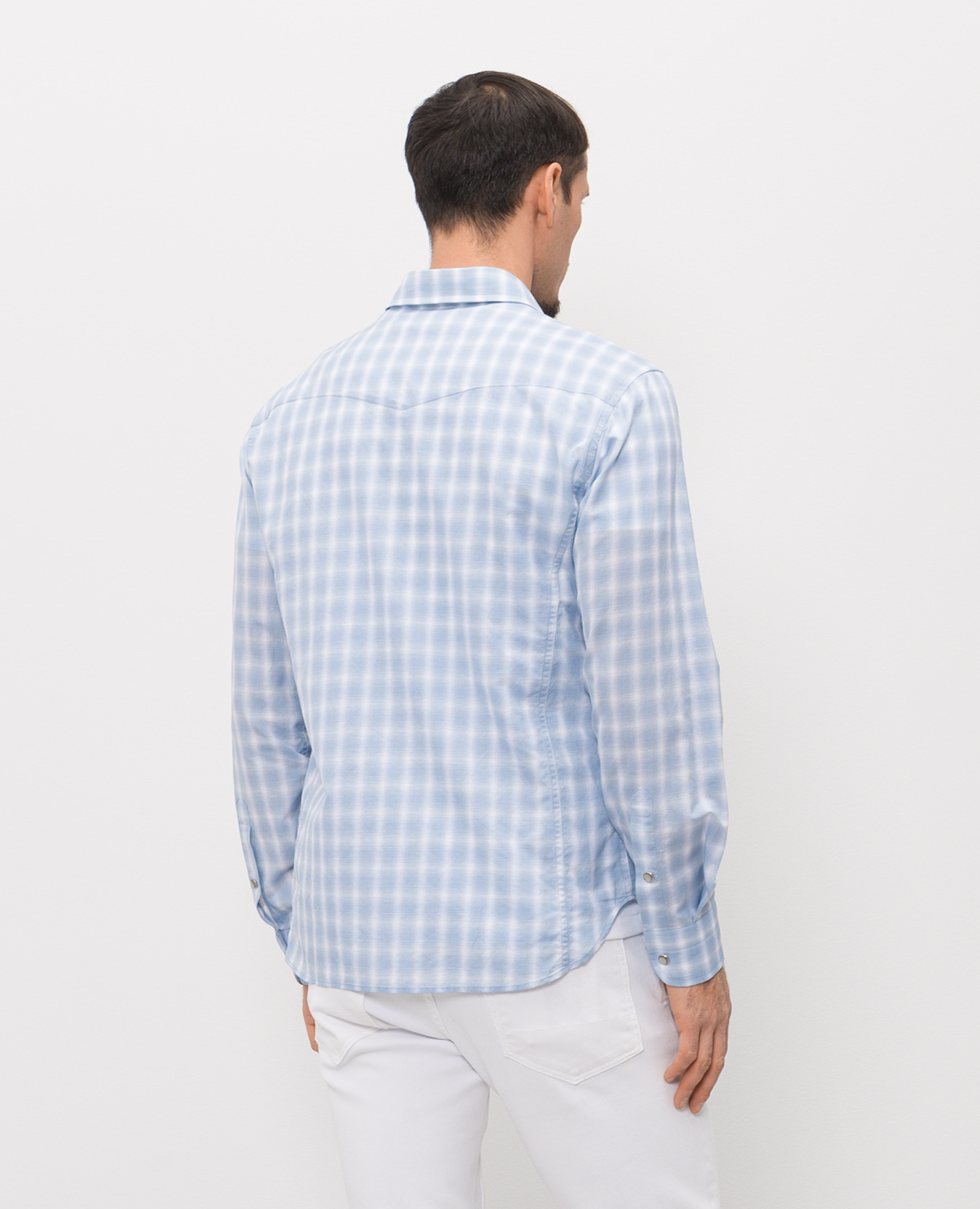 Blue checkered shirt Tom Ford 4