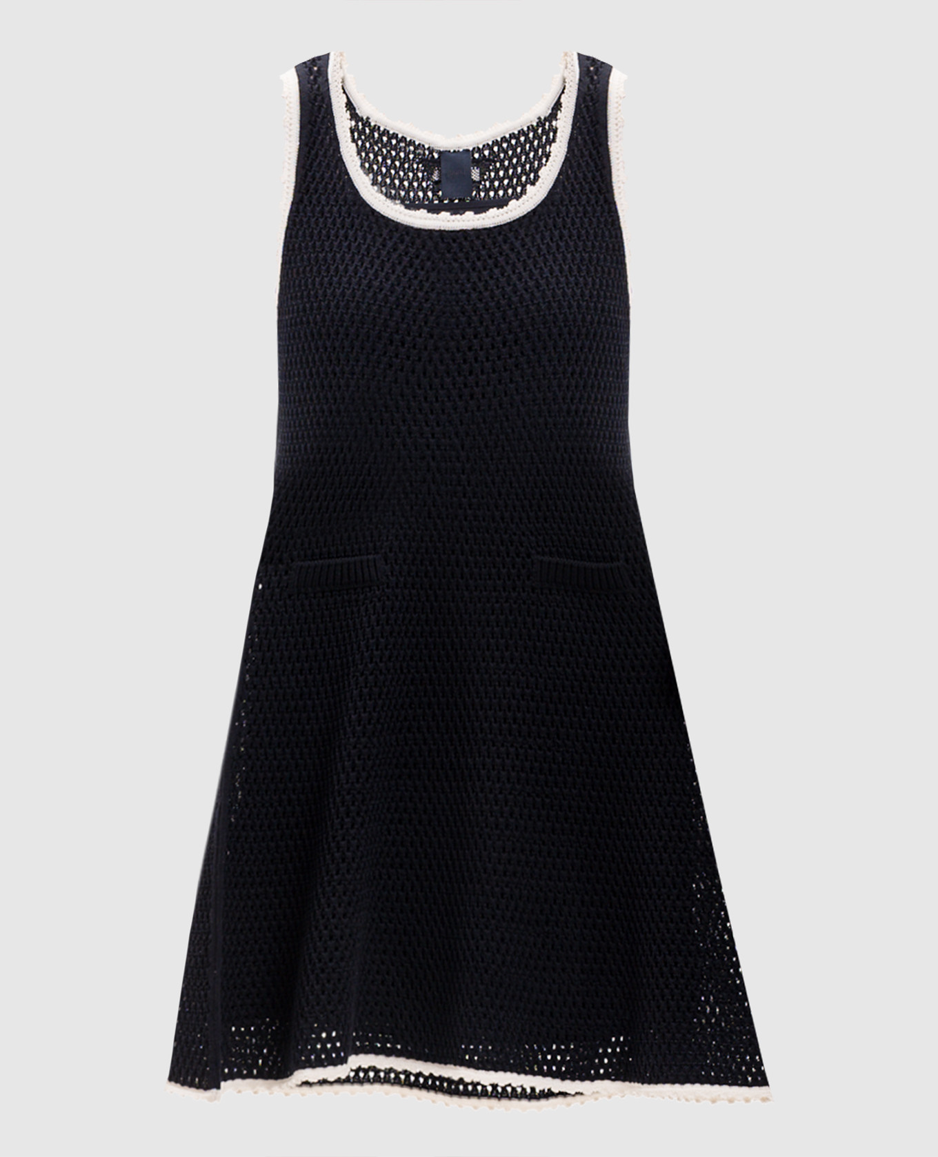 Blue openwork dress