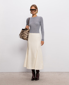 Gabriela Hearst Browning grey cashmere and silk jumper X009246A003