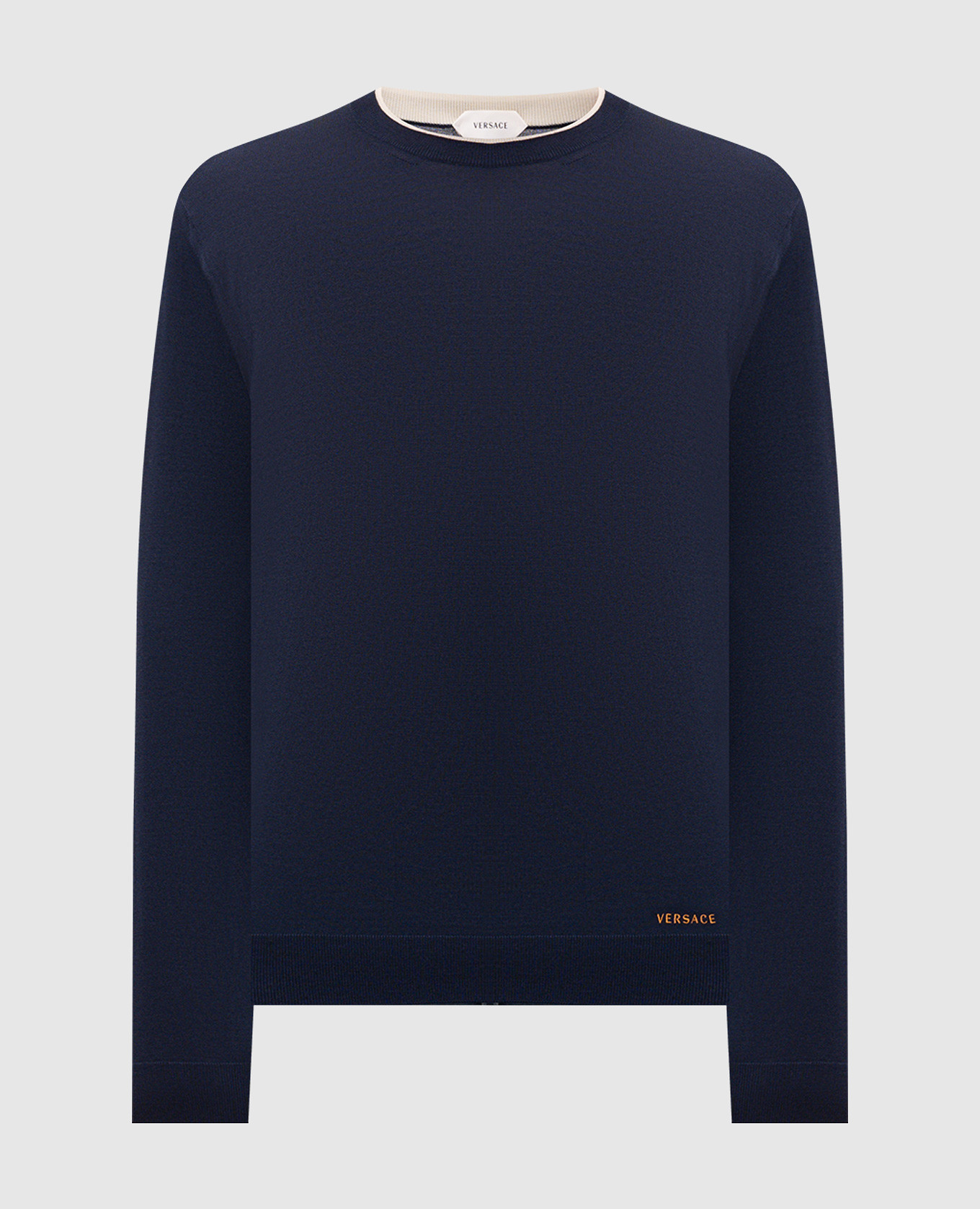 Blue wool jumper
