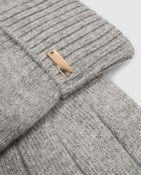 Herno Gray cashmere gloves GUA00004D71047