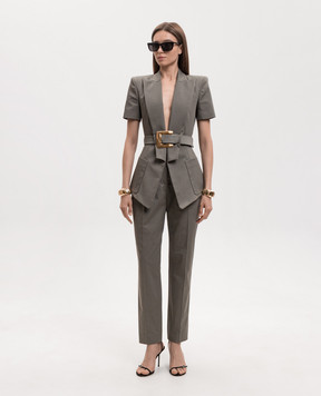 Balmain Khaki pants GF0PN190CG65