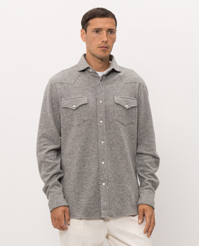 Brunello Cucinelli Gray cashmere shirt MM840KC01