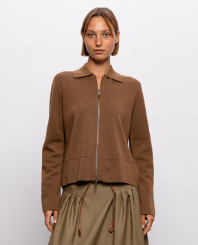 Max Mara Brown wool cardigan MMLSNACK