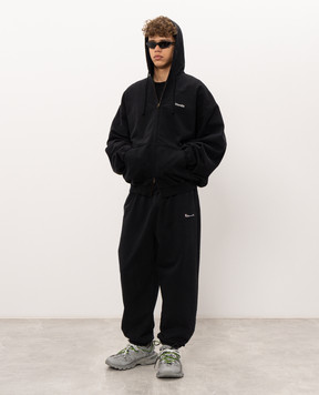 Vetements Black sports jacket with embroidery MH27ZU222Bm