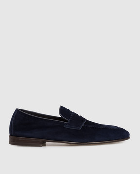 Brunello Cucinelli Blue suede loafers MZUCAHG730