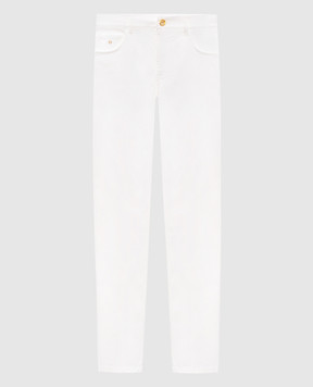 Stefano Ricci White jeans with logo patch MFT61B0010TR112P
