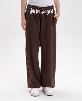 Palm Angels Brown printed sweatpants PAMCH001FL002w