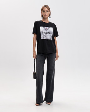 Twinset Black T-shirt with print 262AP2510