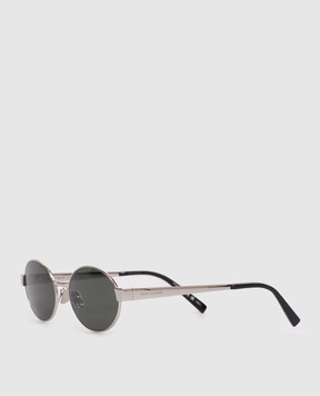 Saint Laurent Silver sunglasses with logo engraving 779851Y9902