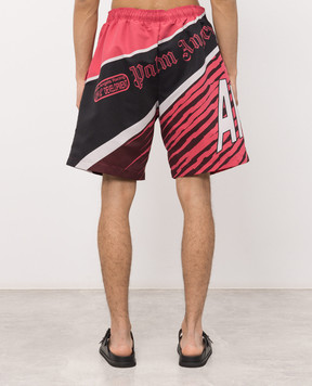 Palm Angels Red Racing swim shorts PMFD01BS26FAB001