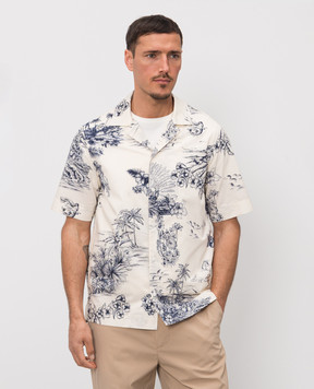 Moncler Ivory printed shirt L10912F00047599GH