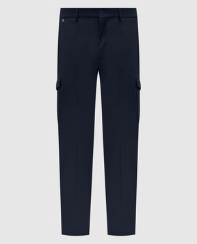 Stefano Ricci Blue cargo with wool M1T6100140WPAK1U