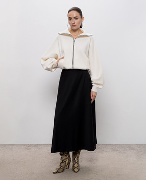 Jacob Lee Black skirt with wool WWS0055AW26B