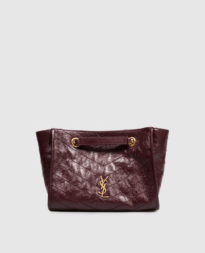 Saint Laurent NIKI burgundy leather tote bag 8726800EN07
