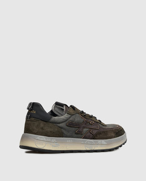 Premiata Nous khaki combination sneakers NOUS