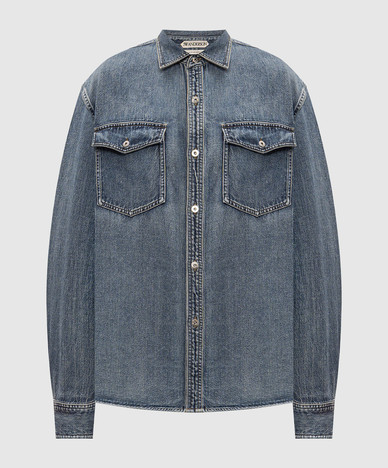 Blaues Jeanshemd