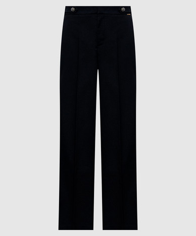 Navy blue pants with lurex