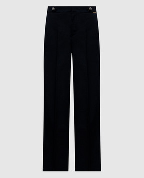 Twinset Navy blue pants with lurex 262TT2531