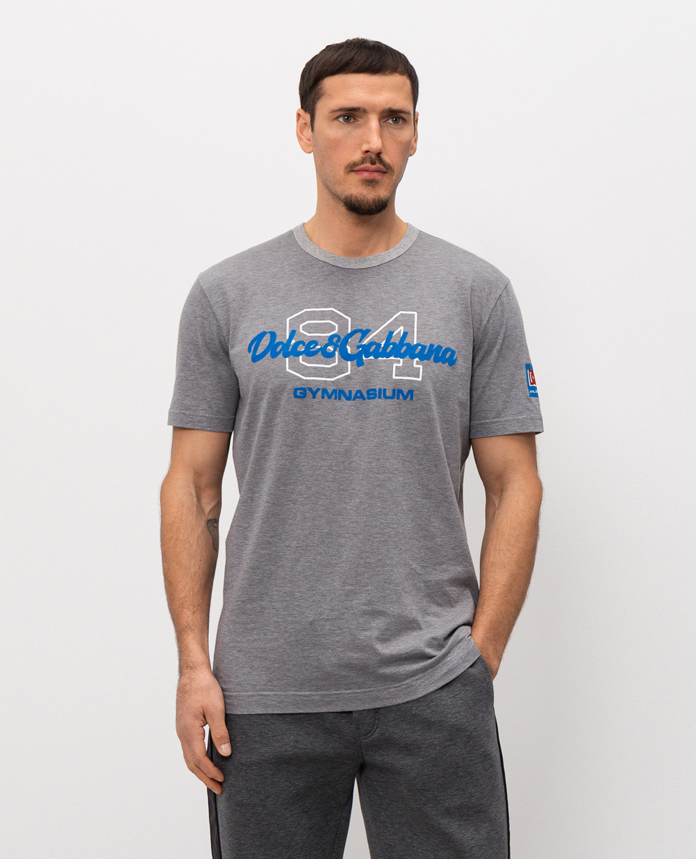 

Grey T-shirt with logo print Dolce&Gabbana