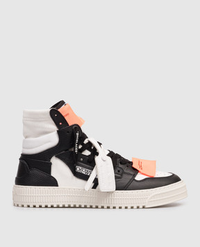Off-White Black 3.0 Floating Arrow combo high tops OMIA065S26LEA001