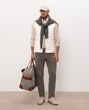 Brunello Cucinelli Ivory down vest MV4081797
