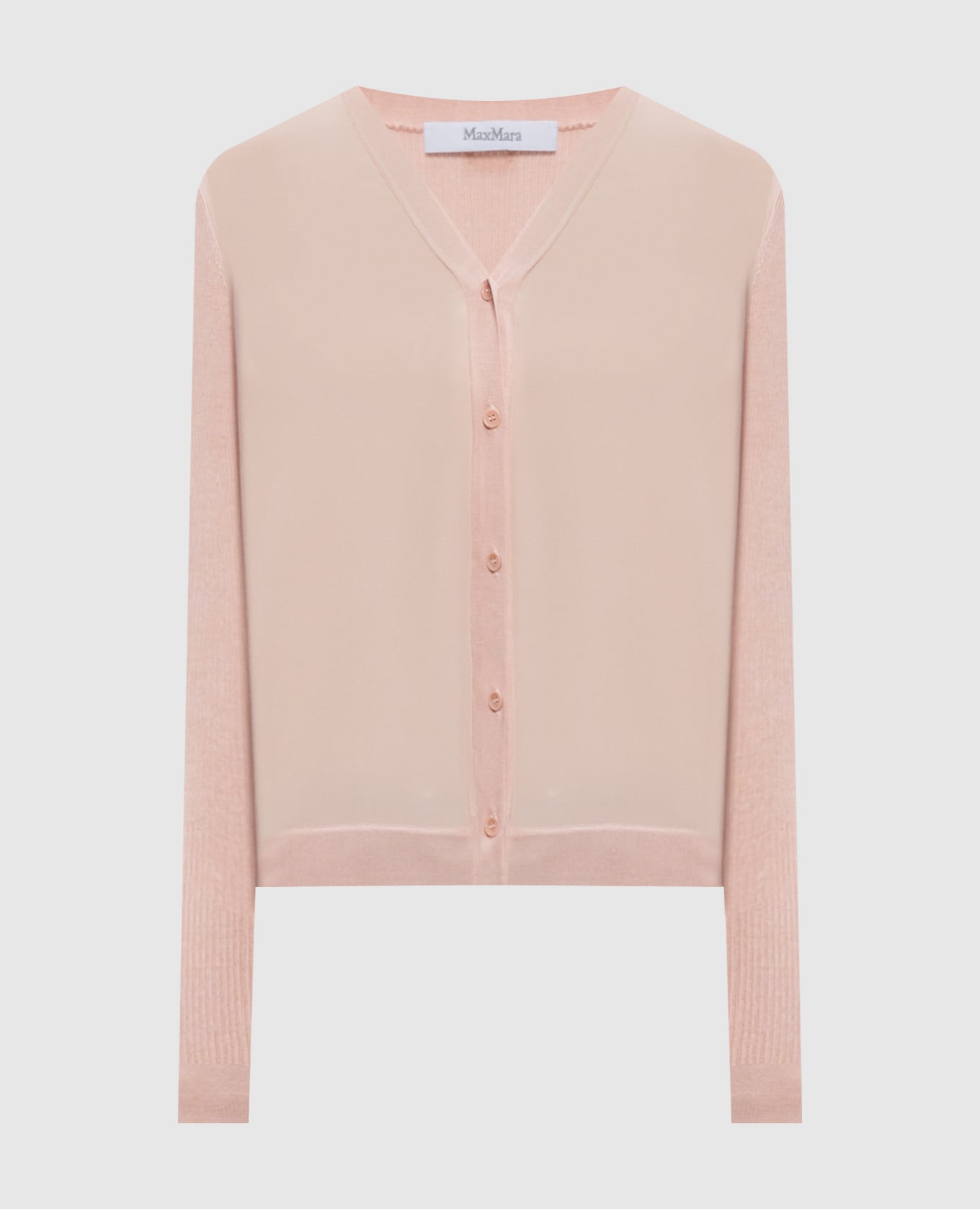 NINFEE pink silk and cashmere cardigan