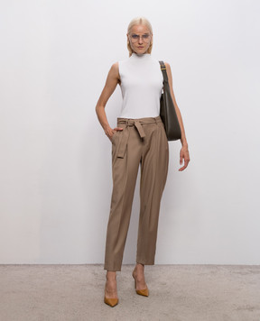Jacob Lee Brown wool pants WP0011SS26MT