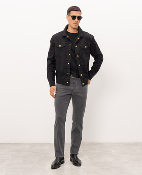 Stefano Ricci Black denim jacket MFJ6301060TR195K