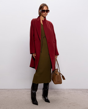 Max Mara FADO khaki ribbed dress MXMFADO